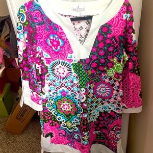 Jude Connally dress pink multi